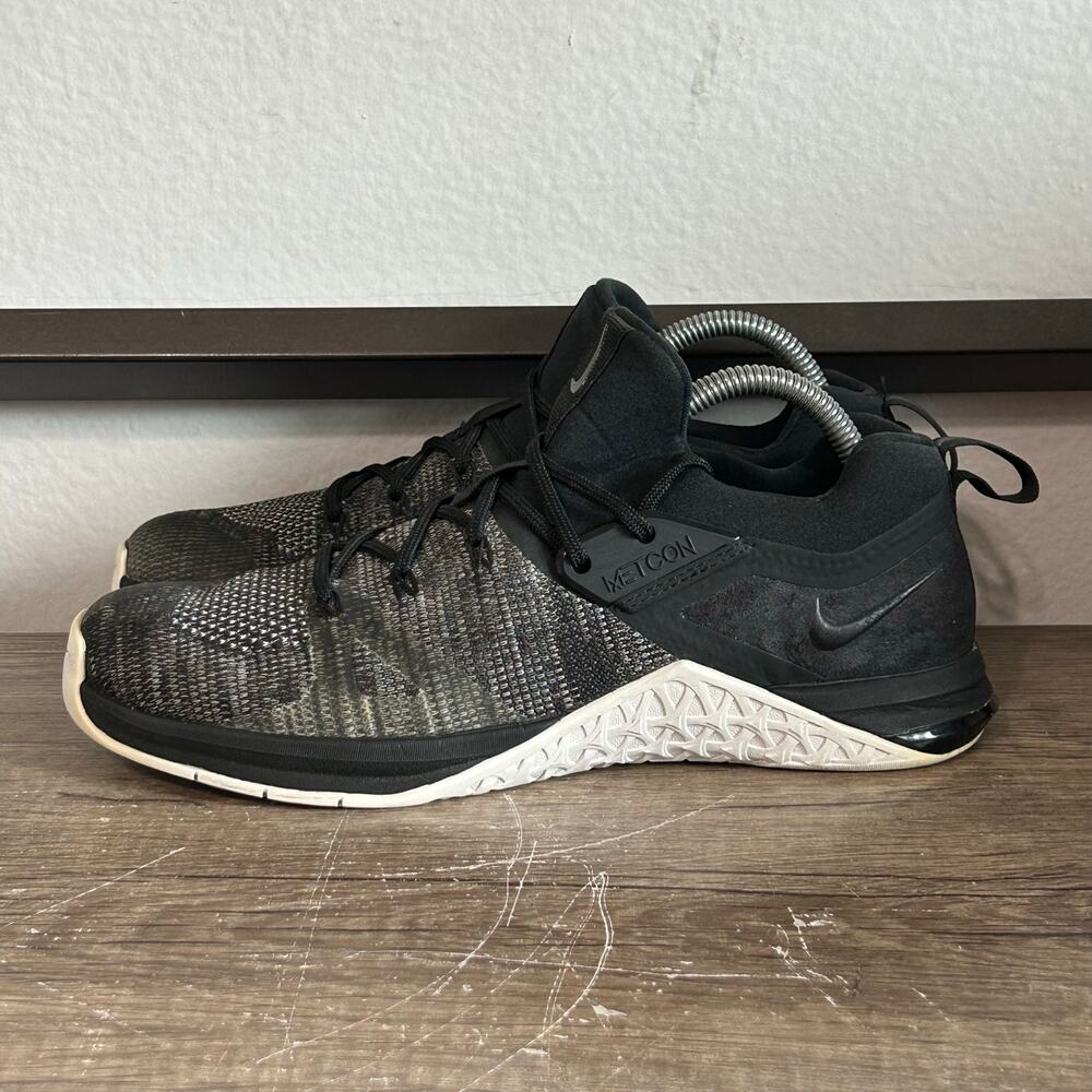 Nike Metcon Flyknit 3 Men’s Athletic Training Gym Shoes Sneakers Size 8.5 Black